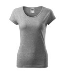 Pure T-shirt dámske tmavosivé 3XL