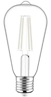 Avide AWLFST64WW-8.5W / LED žiarovka / Filament ST64 / E27 / 2700K teplá biela / 1055 lm (AWLFST64WW-8.5W)