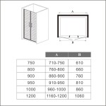H K - Sprchové dvere SAFE D2 75 FROST dvojkrídlové 71-75 x 195 cm SE-SAFED275FROST