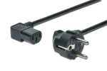 Digitus Napájací kábel Schuko 90° - IEC C13 90° 1,8m čierna / Napájací kábel / H05VV-F3G / 10A 250V (AK-440102-018-S)