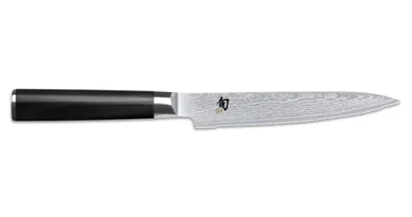 KAI Shun Classic DM-0722 15 cm / Univerzálny nôž / Vrúbkované ostrie / Oceľ VG-MAX / 32 vrstiev damašku (DM-0722)
