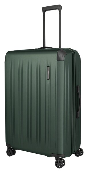 Veľký škrupinový kufor na kolieskach Travelite Dynamiic L exp Green