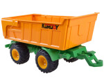 Mamido Elektrický traktor na diaľkové ovládanie, gumové kolesá + príves RC0601