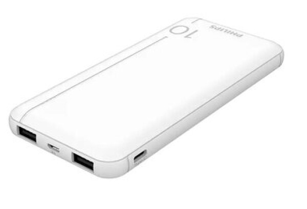 Philips DLP1810NW/62 biela / Powerbank / 10000 mAh / 2x USB-A (DLP1810NW/62)