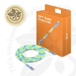 Club3D CAC-3011 kábel USB-C M/M modrá 2m / Dáta 480Mb / PD 60W (CAC-3011)
