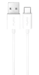 Puro TPE biela / Dátový kábel / USB-A - USB-C / 10 W / 3 m