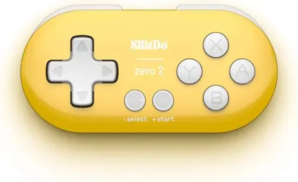 8BitDo Zero 2 žltá / Bezdrôtový ovládač / Bluetooth / pre Windows Android Sraspberry Pi Switch (RET00221)