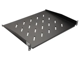 Equip 19" polica čierna / Polica pre rack / 1U / pevná / hĺbka 350 mm / nosnosť 20 kg (328001)