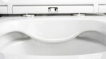 DEANTE - Okrúhla biela WC misa, so sedadlom, bez okraja CGRD6ZPW