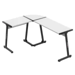 Huzaro Hero 6.0 biela / Rohový herný stôl / 112 x 147 cm / pravá aj ľavá montáž (HZ-HERO 6.0 WHITE)
