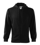 Trendy mikina na zips Pánske čierne XL
