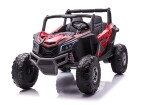 Mamido Detské elektrické auto Buggy UTV-MX 4x4 LCD MP4 Spider lakované červené