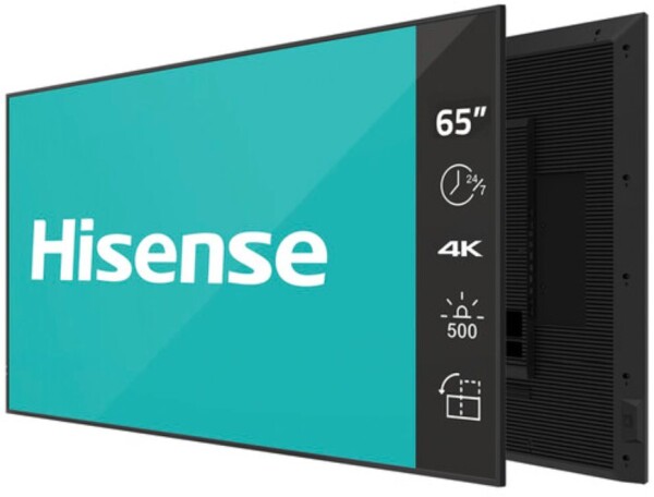 Technologia Dotyku Hisense 65 Zoll 4K UHD IPS Digital Signage Display - 24/7 Operation