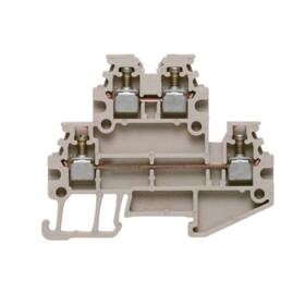 Weidmüller 1753290000 priechodná svorka skrutkovací tmavo béžová 100 ks; 1753290000