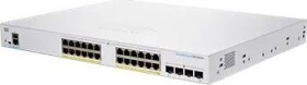 Cisco Cisco switch CBS250-24P-4G-UK, 24xGbE RJ45, 4xSFP, fanless, PoE+, 195W (CBS25024P4GUKRF)