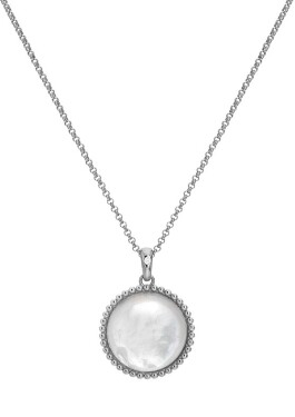 Hot Diamonds Strieborný náhrdelník s diamantom a perleťou Most Loved DP922