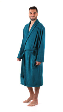 Pánsky župan Bari nadrozmerný Bari petrol nadměr 3XL