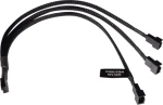 Alphacool Y-Splitter 4-Pin na 3x 4-Pin PWM 30cm čierna / Kábel / PWM rozbočovač / 30 cm (18680)