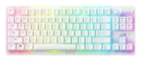 Razer Deathstalker V2 Pre biela / Bezdrôtová herná klávesnica / mechanická / USB-C / BT / Razer Optical Red / US (RZ03-04373500-R3M1)
