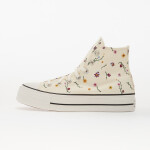 Tenisky Converse Chuck Taylor All Star Lift Platform Embroidered Blooms Hi Egret/ Vintage White/ Black EUR 37
