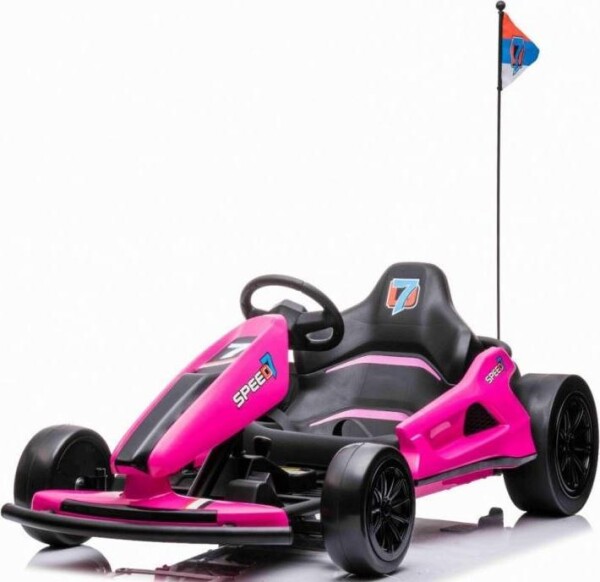 Joko Elektrická Formula Funkcia DRIFTU 2 x 150W 24V Nosnosť 60kg ružová