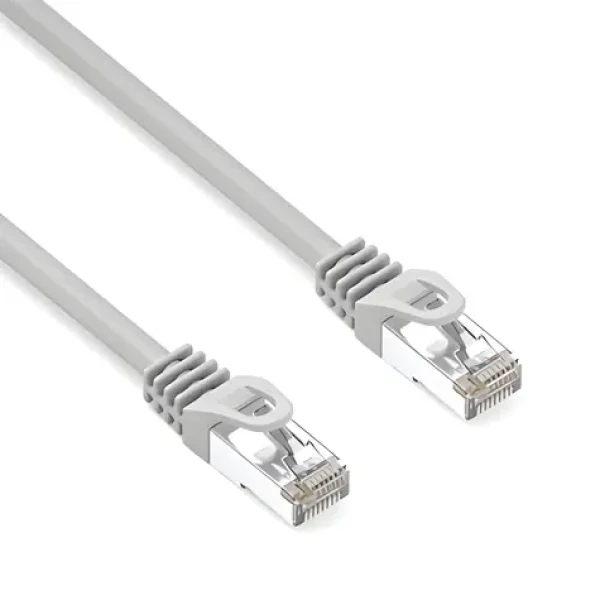 Neutralle CAT6a S/FTP sivá / Patch kábel / LSOH / 10 Gigabit Ethernet / 2 m / RJ-45