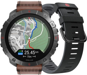 Polar POLAR GRIT X2 PRO Titanium Brown M/L + silikonový řemínek