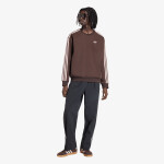 Mikina adidas Adicolor 3-Stripes Oversized Crewneck Aurora Coffee/ Sandy Pink XL