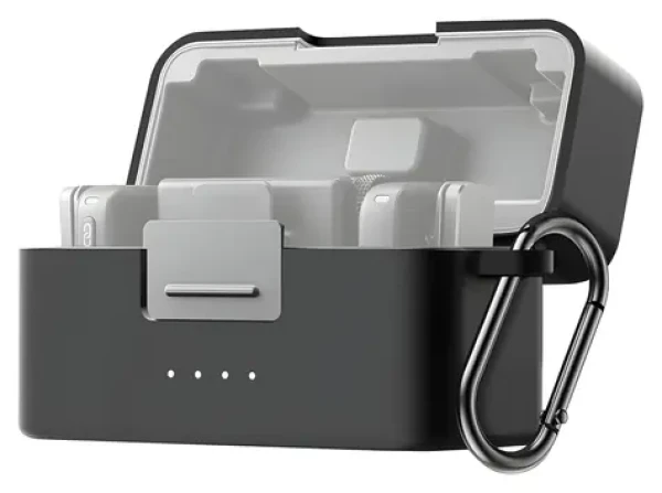 Puluz PU744B čierna / Silikónové púzdro / DJI Mic Mini / karabína (PU744B)