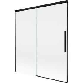 MEXEN/S - Rox vaňová zástena 2-krídlová posuvná 150 x 150, transparent, čierna 8C9-150-001-70-00