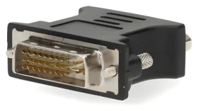 Nedis adaptér DVI-I(24+5) - VGA čierny / Redukcia / Poniklovaný / Priamy (CCGB32902BK)