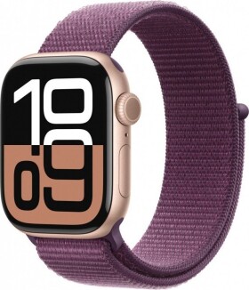 Apple Watch 10 GPS + Cellular 42mm Rose Gold Alu Sport Loop fialovy