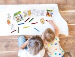 ALPINO Alpino Baby farebné detské voskovky s omaľovánkami 6ks
