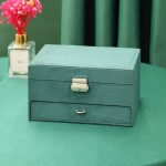 Aptel Elegantná šperkovnica CA7 organizér na bižutériu, zelená