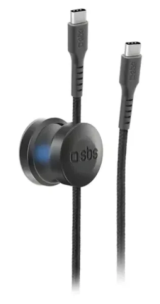 SBS Magnetický čierna / Kábel USB-C - USB-C / 60 W / PD / 2 m