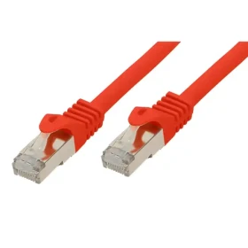 SCONN BASIC-S Cat7 U/FTP slim červená / Patch kábel / RJ-45 / 0,5 m / 600 MHz (BS75511-SL0.5R)