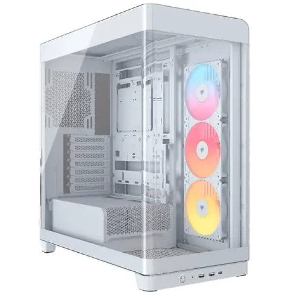 Corsair FRAME 4500X RS R ARGB biela / E-ATX / 2x USB-A / 1x USB-C / 3x 120mm / bez zdroja / priehľadná bočnica (CC-9011315-WW)