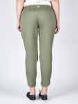 RVCA DAYDREAM SMOKE GREEN plátené športové nohavice dámske - L