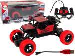 Mamido Cervené terénne ovládané diaľkovo elektrické autíčko R/C 1:18