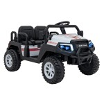 Mamido Detské elektrické autíčko Buggy Champion 24V štvormiestne biele