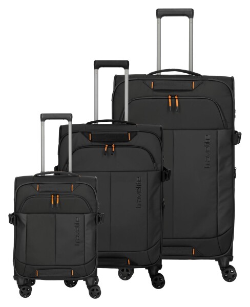 Sada cestovných kufrov Travelite Briize S,M,L Black