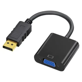 Adaptér DisplayPort na VGA IADPVGA / Redukcia / DisplayPort (M) - VGA (F) / strieborná / 1080p (iadpvga)