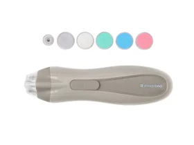 KIKKABOO Elektrický pilník na nechty Beige / 6 nástavcov / 2 rýchlosti / LED svetlo / od narodenia (31303040138KB)