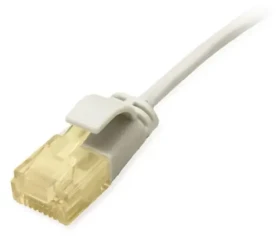 Equip Cat6A SlimFlex šedá / Patch kabel / U/UTP / 1 m / 2x RJ-45 / LSZH (626703)