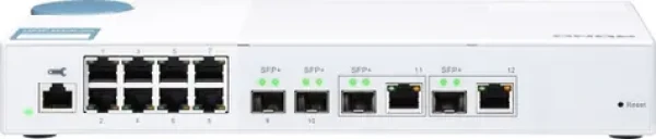 QNAP QSW-M408-2C 10GbE Switch biela / 8x GbE / 2x 10GbE / 2x 10GbE SFP+ / QoS / biela (QSW-M408-2C)