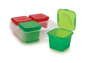 Snips Nádobky do mrazničky / Nádobky do mrazničky / Plast / Sada 4 ks / 4X 0,1 l / 15x15x5,7 cm (033060)