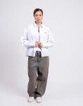 Carhartt WIP W' L/S Cassel Shirt Cassel Stripe, White/Bleach XS