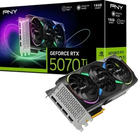 PNY GeForce RTX 5070 Tí ARGB OC 16GB / Grafická karta / 16GB GDDR7 / 256-bit / 1x HDMI + 3x DP / 750W (16) (VCG5070T16TFXXPB1-O)