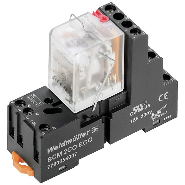 Weidmüller DRMKIT 230VAC 4CO LD/PB reléový modul, 230 V/AC, 5 A, 4 prepínacie, 10 ks; 1542540000