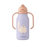 Liewood termofľaša Kimmie Cat 250 ml - LIEWOOD Termoska Kimmie Cat / Warm lilac 250 ml